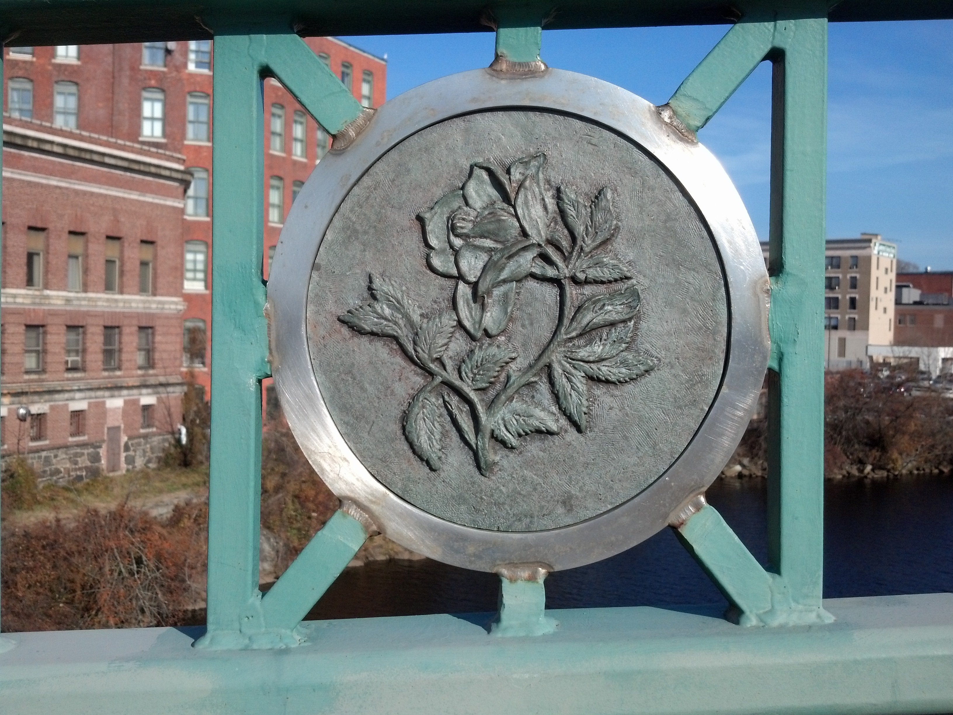 Rose Medallion on Laurel Hill Bridge